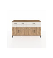 Kronos Konsol 3 Raflı 6 Çekmeceli 4 Kapaklı 176x59x99 Çam-Çam/Aytaşı