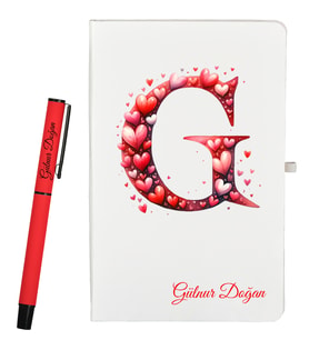 Kişiye Özel Hediye Defter ve Kalem Hediye Seti