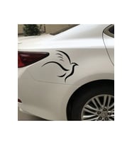 Uçan Kuş Tasarım Oto Sticker Siyah 15*12 Cm