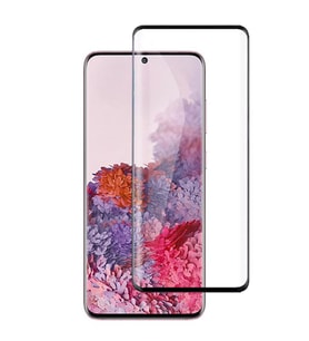 Samsung Galaxy S10 Lite Ekran Koruyucu Full Tam Kaplayan Kavisli Tempered Cam (Siyah)