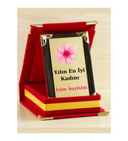 Yılın En İyi Kadını Plaketi - Kadınlar Günü Plaketi ( Mini Plaket )