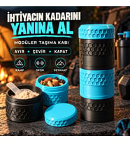 Modüler Bölmeli Çevirmeli Kapaklı Taşıma ve Saklama Kabı – Kamp, Spor ve Seyahat