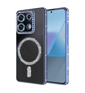 Xiaomi Redmi 13C Joke Simli Magneticsafe Kılıf - Mavi