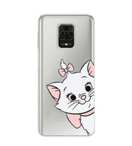 Redmi Note 9 Pro/Note 9S Uyumlu Marie Kedicik Desenli Şeffaf Telefon Kılıfı