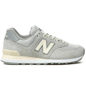 New Balance 574 Unisex Gray Leather Sneaker Günlük Hakiki Deri Spor Ayakkabı Gri