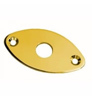 Dr Parts JP1/GD Oval Metal Jack Plate (Gold)