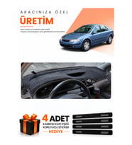 RENAULT LAGUNA 2 (2002-2005) Uyumlu Torpido Koruma Örtüsü Oto Kılıfı - Siyah