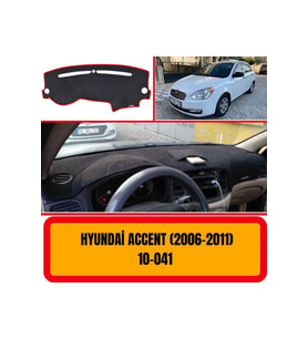 Hyundai Accent 2006-2011 Ön Örtüsü Göğüs Panel Torpido Koruma Koruyucu Kılıfı Halısı Yedek