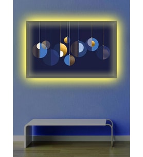 Led Işıklı 3d Dekoratif Kanvas Tablo