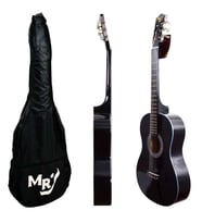 Manuel Raymond MRC275BK 4/4 Tam Boy Klasik Gitar Siyah Renk, Başlangıç Seviyesi, Taşıma Kılıfı Hediyeli