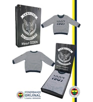 Fenerbahçe Orijinal Lisanslı Uzun Kol Lacivert Bebek 1907 Sweat Kişiye Özel Kutu (Gri)