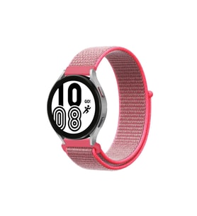 Galaxy Watch 4 Hasırlı Cırtcırtlı Kordon - Pembe