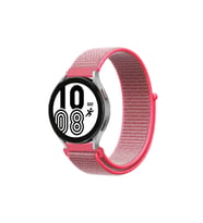 Galaxy Watch 4 Hasırlı Cırtcırtlı Kordon - Pembe