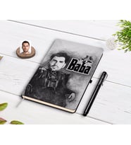 BK Gift Kişiye Özel Godfather Baba Karikatürlü Siyah Defter ve Kalem Hediye Seti-13