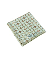 Emilya Rayon Desenli Eşarp 90x90 cm (Krem - Yeşil)