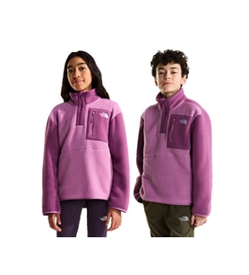 The North Face TEEN YUMIORI 1/4 ZIP JACKET Çocuk Outdoor Çeyrek Fermuarlı Polar Üst NF0A8J61K221 Mor