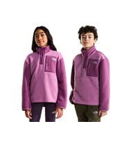 The North Face TEEN YUMIORI 1/4 ZIP JACKET Çocuk Outdoor Çeyrek Fermuarlı Polar Üst NF0A8J61K221 Mor