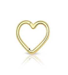 Kalp Altın Helix Piercing (Gold)