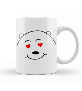 We Bare Bears Love is in The Air Kupa Bardak Porselen