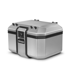 TR48 Silver Motosiklet Arka Çanta 48 Litre Kapasiteli Top Case Motor Çanta Alümimyum