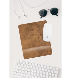 Harita Çizimli Bilek Destekli Dikdörtgen Mouse Pad Mouse Altlığı.