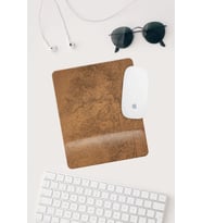 Harita Çizimli Bilek Destekli Dikdörtgen Mouse Pad Mouse Altlığı.