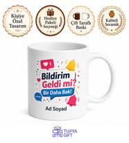 Sosyal Medyadan Çıkmayanlara Bildirim Bağımlısı Like Avcısı Kupa Hediye Bardak