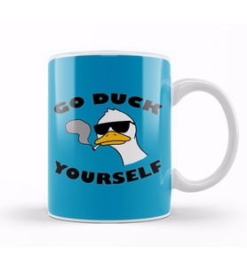 Go Duck Yourself Kupa Bardak Porselen