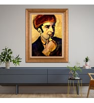 Altın Paspartulu Çerçeveli Tablo CV1534 (Gold)