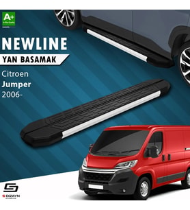 S-Dizayn Citroen Jumper 3 Kısa Şase NewLine Aluminyum Yan Basamak 203 Cm 2006-2022 A+ Kalite
