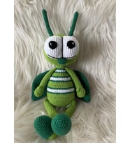 Afacan Çekirge Amigurumi Organik Oyuncak