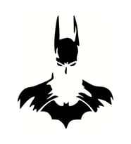 Batman Tasarımlı Oto Sticker Siyah 20*15 Cm