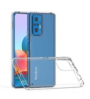 Coverzone Xiaomi Redmi Note 10 Pro ?le Uyumlu K?l?f Transparan Z-Coss GlassElegance TPU Tam Koruma Arka Kapak ?effaf Renk