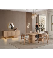 CİES MDF YEMEK ODASI TAKIMI (Meşe)