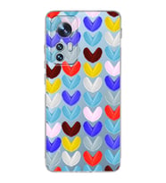 PrintiFy Xiaomi Mi 12 Pro ile Uyumlu Water Color 1  Kamera Korumalı Şeffaf  Kılıf