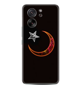 Xiaomi 13T - Xiaomi 13T Pro Kılıf Desenli Silikon Platinium Series Ay Yıldız 1884