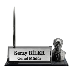 Kişiye Özel Tasarım Kristal İsimlik Ofis İsimlik Yönetici Cam İsimlik Atatürk Kristal Masa İsimliği