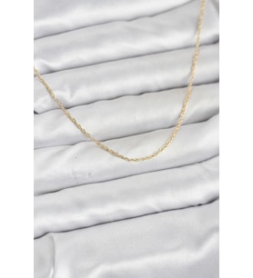 CM 14K Gold Renk Burgu Model 60 cm Kadın Kolye