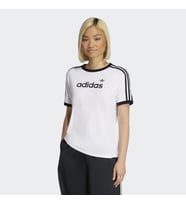 adidas KC9012 LINEAR TEE Kadın Tişört (Beyaz)
