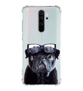 PrintiFy Xiaomi Note 8 Pro Uyumlu Köpek 3 Baskılı Şeffaf Köşe Korumalı Antişok Kılıf