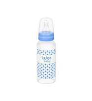 Wee Baby Isıya Dayanıklı Cam Biberon 180ml / Mavi (Karışık)