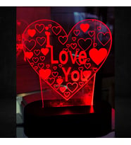 Kişiye Özel Love Led Gece Lambası Seni Seviyorum Lambası