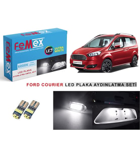 Ford Courier LED Plaka Aydınlatma Ampul Seti FEMEX Parlak Beyaz