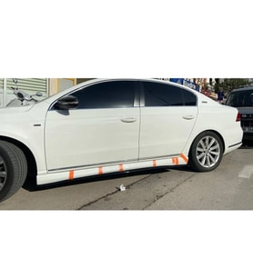 Volkswagen Passat B7 Yan Marşpiyel Seti 2011 2012 2013 2014 Mat Siyah Plastik 2 Adet