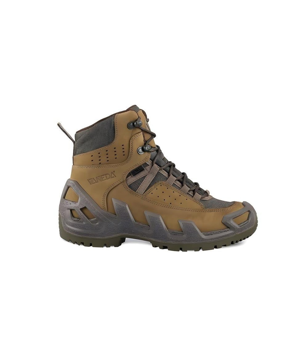 Vaneda 1192 Pro Mid On Duty Dry-Tex Su Geçirmez Haki Nubuk Bot