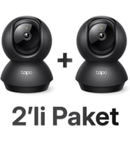 Lexroo Tapo C211 (2-Pack) 2K 3MP Yatay ve Dikey Ev Güvenliği Wi-Fi Kamerası 2'li