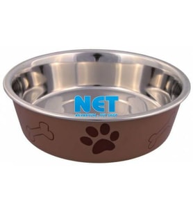 Trixie köpek paslanmaz mama ve su kabı 2,00l/ø21cm