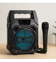 Bluetooth Mikrofonlu Kablosuz Hoparlör 6.5'' USB Şarjlı
