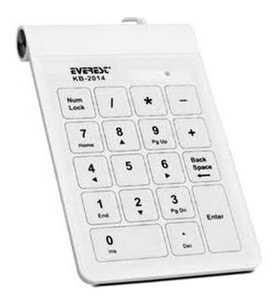 Everest KB-2014 Beyaz Usb Dokunmatik Numerik Standart Klavye