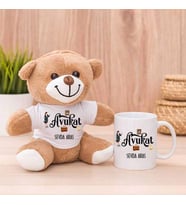 Bayan Avukata Hediye Peluş Ayıcık ve Kupa Bardak (Model 1)